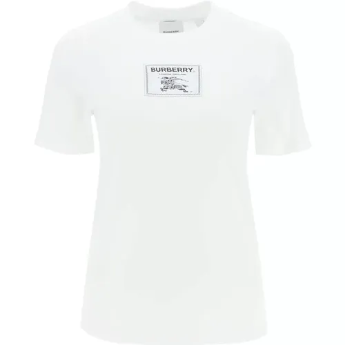 Cotton T-Shirt - Regular Fit , female, Sizes: XS, S, M - Burberry - Modalova
