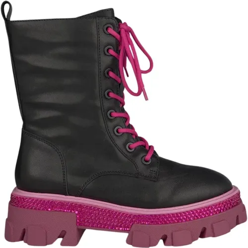 Lace-up Leather Ankle Boots , female, Sizes: 3 UK, 5 UK - Alma en Pena - Modalova
