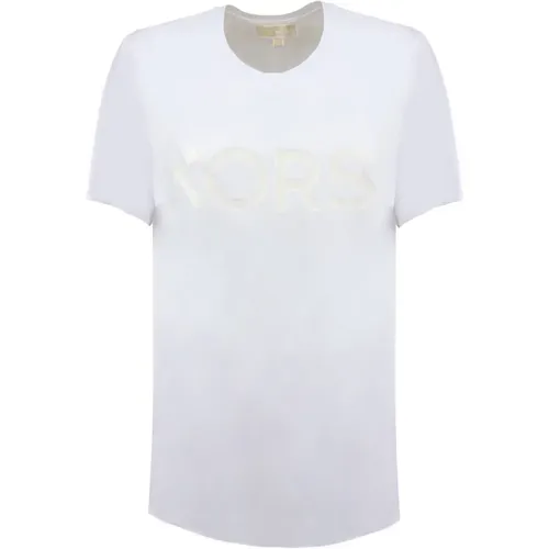 Organic Cotton T-Shirt , female, Sizes: M, XL, L, S - Michael Kors - Modalova
