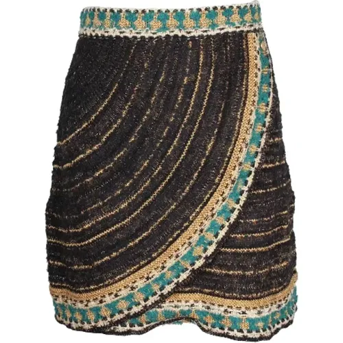 Pre-owned Silk Tweed Mini Skirt , female, Sizes: S - Chanel Vintage - Modalova