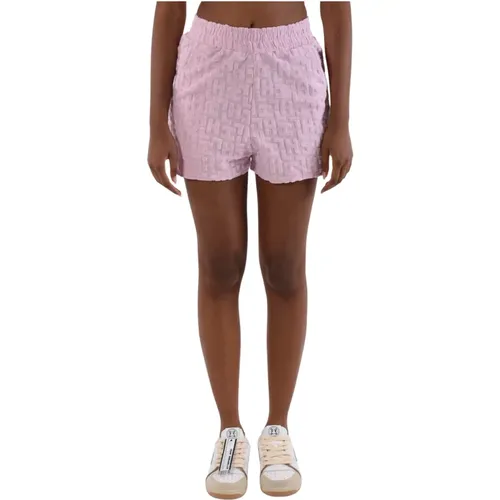 Logo Embossed Cotton Shorts , female, Sizes: L, XS, S, M - Hinnominate - Modalova