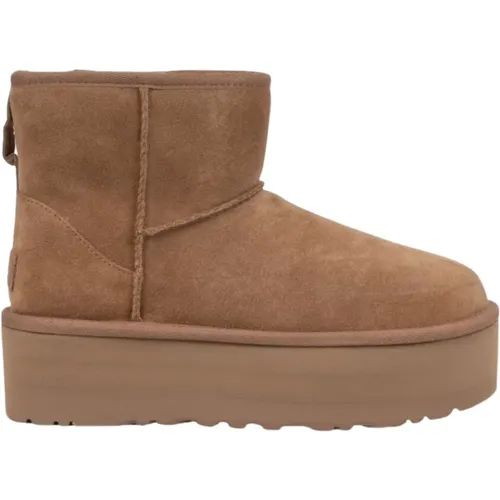 Klassische Mini-Plateau-Stiefel , Damen, Größe: 36 EU - Ugg - Modalova