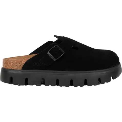 Chunky Wildleder Ledersandale in Schwarz , Damen, Größe: 36 EU - Birkenstock - Modalova