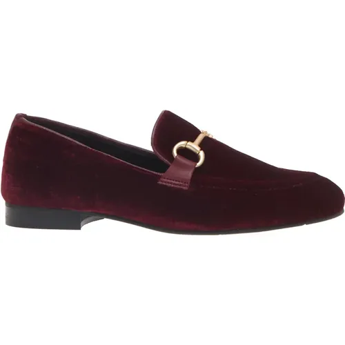 Bordeaux Velvet Moccasins Aw23 , Damen, Größe: 38 1/2 EU - Poesie Veneziane - Modalova