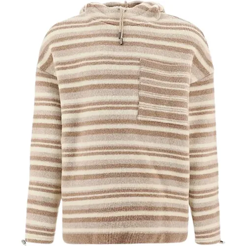 Striped Hooded Sweater , male, Sizes: M, S - Jacquemus - Modalova