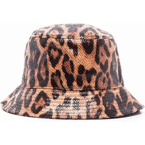 Leopard Vida Print Bucket Hat , Damen, Größe: S - Stand Studio - Modalova