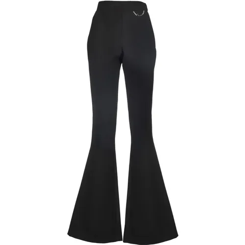 Schwarze Hose - Regular Fit - Geeignet für alle Temperaturen , Damen, Größe: M - Dsquared2 - Modalova