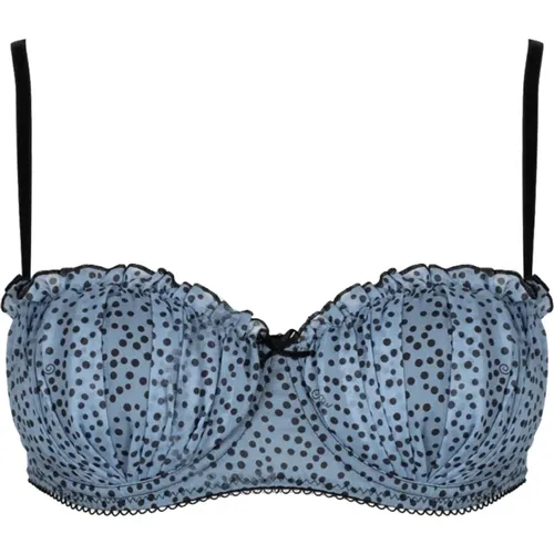 Polka Dot Balconette-BH , Damen, Größe: M - pinko - Modalova