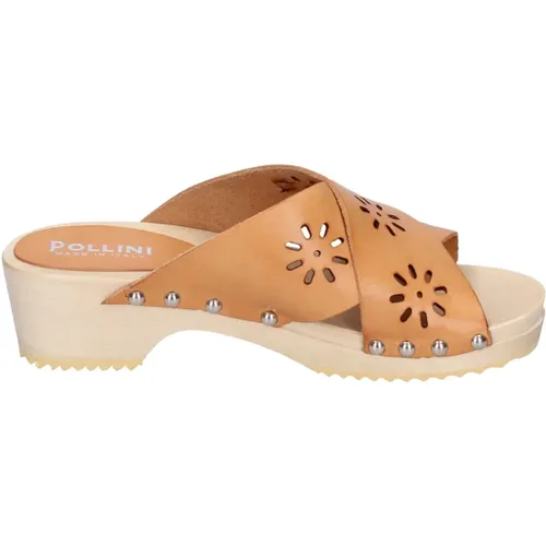 Leather Womens Sandals Stylish , female, Sizes: 6 UK, 3 UK, 5 UK - Pollini - Modalova