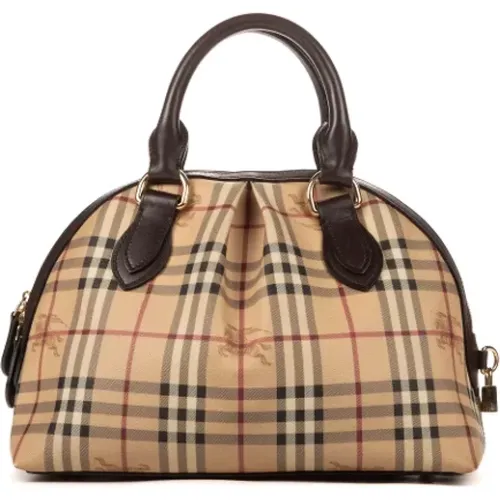 Pre-owned Coated canvas handbags , female, Sizes: ONE SIZE - Burberry Vintage - Modalova