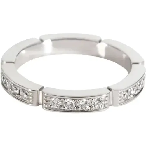 Pre-owned White Gold rings , female, Sizes: ONE SIZE - Cartier Vintage - Modalova