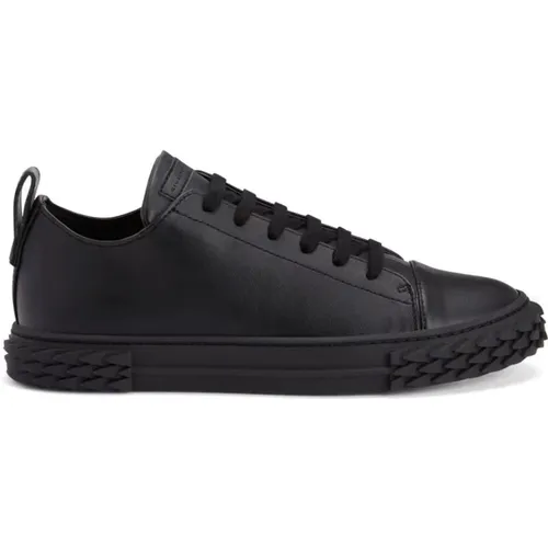 Schwarze Freizeit Turnschuhe Sneakers , Herren, Größe: 43 1/2 EU - giuseppe zanotti - Modalova