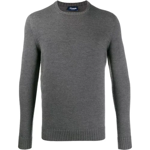 Grauer Sweatshirt Aw24 , Herren, Größe: 2XL - Drumohr - Modalova