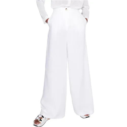 Wide Trousers , female, Sizes: XS - Armani Exchange - Modalova
