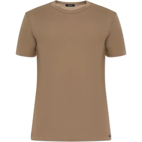 T-Shirt mit Logo , Herren, Größe: S - Tom Ford - Modalova