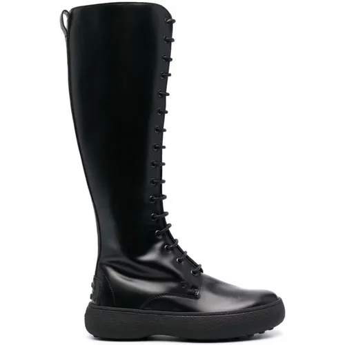 High Boots - Win. Gom. 09J Pol.all.alt ZIP , female, Sizes: 5 UK - TOD'S - Modalova