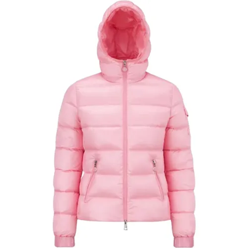 Short Gles Hooded Nylon Jacket , female, Sizes: XS - Moncler - Modalova