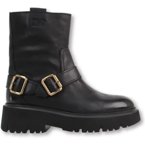 Ziva Jagger Biker Boots , Damen, Größe: 39 EU - Via Vai - Modalova