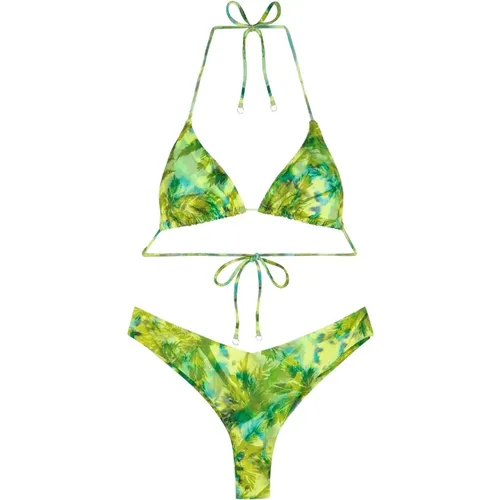 Bikini Triangolo E Slip Americano Fisso Sundown , Damen, Größe: M - F**k - Modalova