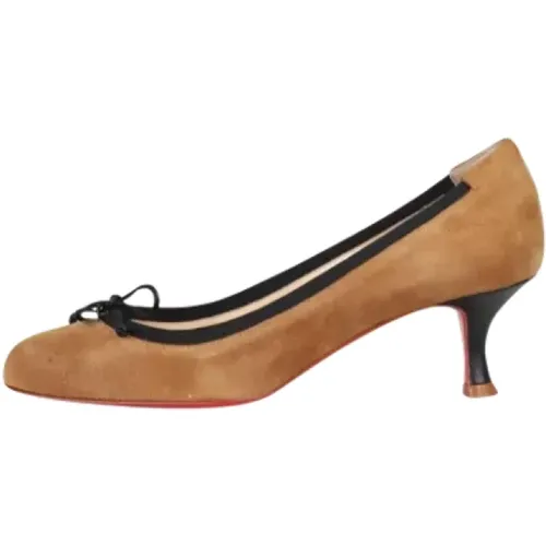 Pre-owned Leather heels , female, Sizes: 3 1/2 UK - Christian Louboutin Pre-owned - Modalova