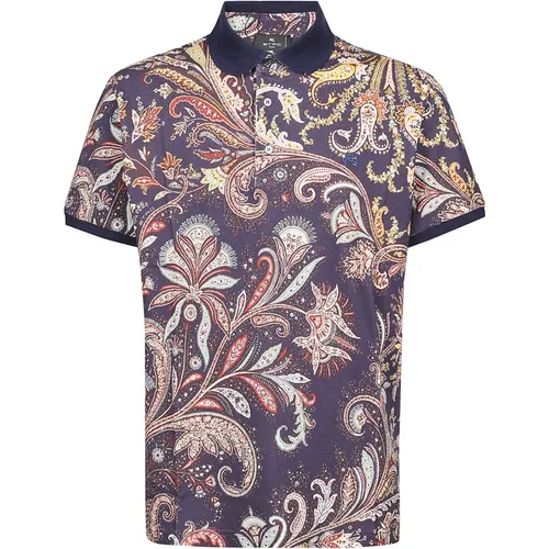 Polo Shirts,Bianco Short Sleeve Polo Shirt - ETRO - Modalova