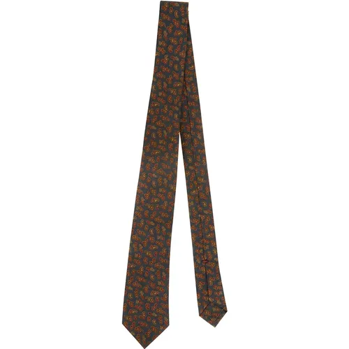 Brown Silk Tie , male, Sizes: ONE SIZE - Petronius 1926 - Modalova