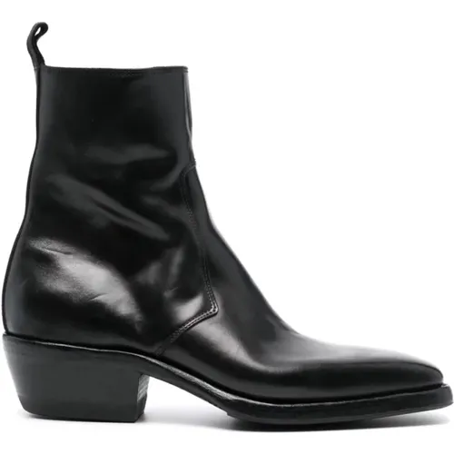 Side Zip Texan Boots , male, Sizes: 6 1/2 UK, 7 1/2 UK - Premiata - Modalova