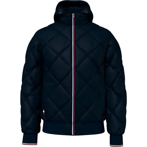 Hooded Puffer Jacket , male, Sizes: S - Tommy Hilfiger - Modalova