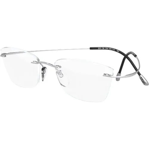 TMA Must Collection Eyewear Frames Tech Silver , unisex, Sizes: 51 MM - Silhouette - Modalova