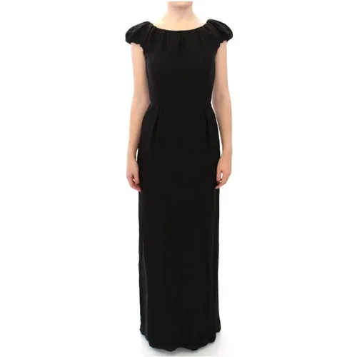 Silk Maxi Dressleeve Dress Maxi IT Dress , female, Sizes: XS - Dolce & Gabbana - Modalova