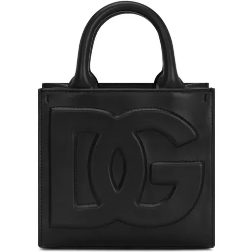 Leather Tote Bag , female, Sizes: ONE SIZE - Dolce & Gabbana - Modalova