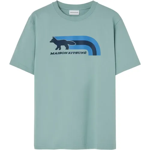 T-Shirts , male, Sizes: M, L, S - Maison Kitsuné - Modalova