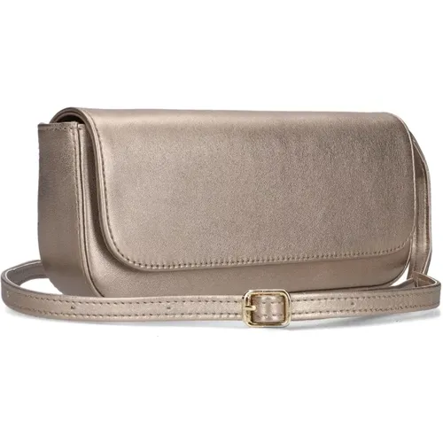 Bronzene Crossbody Clutch für Frauen , Damen, Größe: ONE Size - Unisa - Modalova