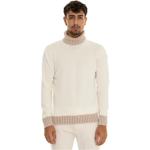 Mélange Turtleneck Pullover , Herren, Größe: M - Gran Sasso - Modalova