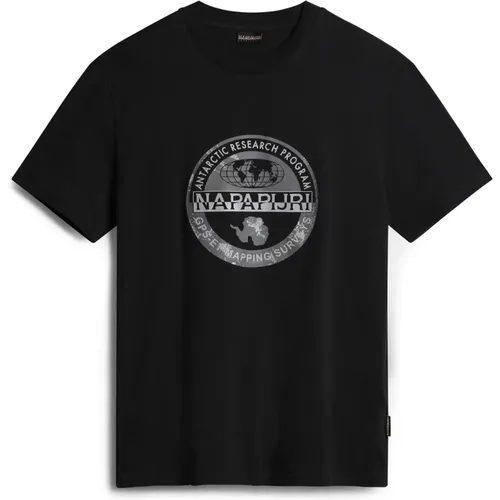 Short Sleeve Logo T-Shirt , male, Sizes: L, XL, S, 2XL, 3XL, M - Napapijri - Modalova