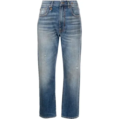 Leather Boyfriend Jeans , female, Sizes: W28 - R13 - Modalova