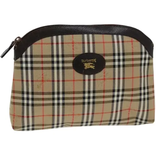 Pre-owned Canvas clutches , female, Sizes: ONE SIZE - Burberry Vintage - Modalova