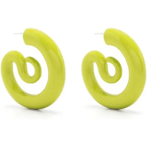 Serpent Hoops Earrings Pistacchio Style , female, Sizes: ONE SIZE - Panconesi - Modalova