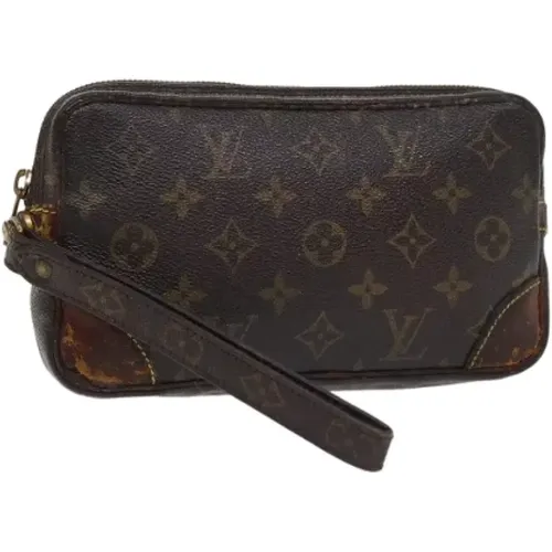 Pre-owned Canvas clutches , female, Sizes: ONE SIZE - Louis Vuitton Vintage - Modalova