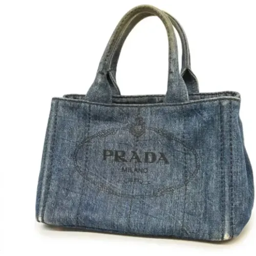 Pre-owned Denim prada-bags , female, Sizes: ONE SIZE - Prada Vintage - Modalova