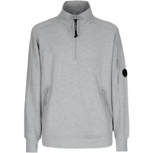 Diagonales kariertes Woll-Sweatshirt , Herren, Größe: XL - C.P. Company - Modalova