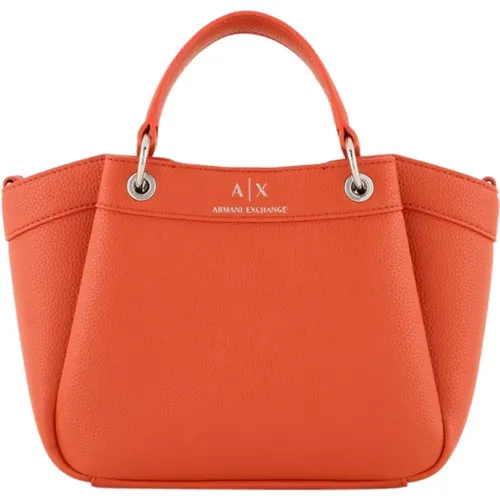 Synthetic Shopper Bag , female, Sizes: ONE SIZE - Armani Exchange - Modalova