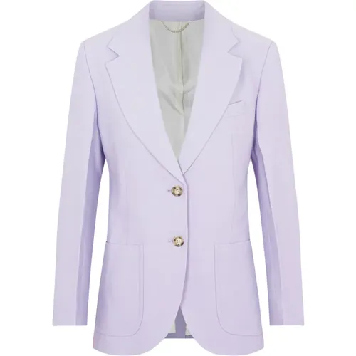 Lavander Patch Pocket Jacket , female, Sizes: 2XS - Victoria Beckham - Modalova