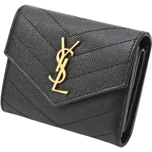 Pre-owned Leather wallets , female, Sizes: ONE SIZE - Yves Saint Laurent Vintage - Modalova