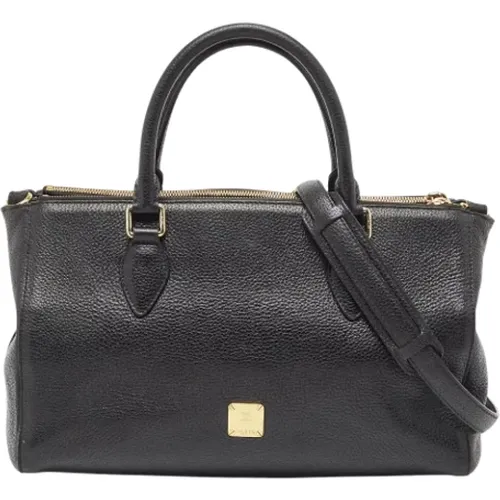 Pre-owned Leather handbags , female, Sizes: ONE SIZE - MCM Pre-owned - Modalova