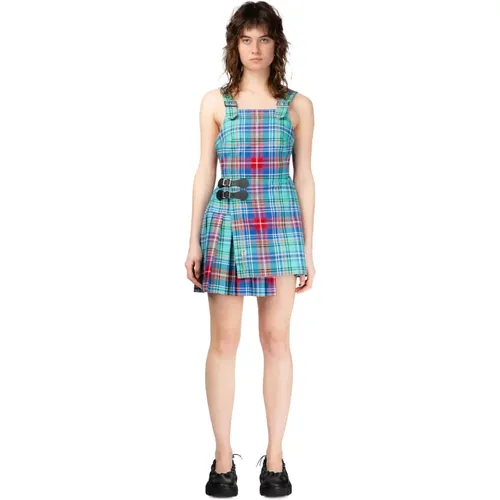 Kariertes Mini-Kilt-Kleid , Damen, Größe: S - Loverboy by Charles Jeffrey - Modalova