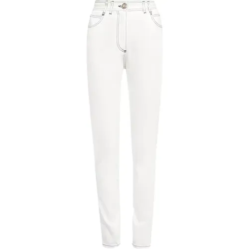 Damen Jeans mit hoher Taille und Monogramm B , Herren, Größe: W38 - Balmain - Modalova