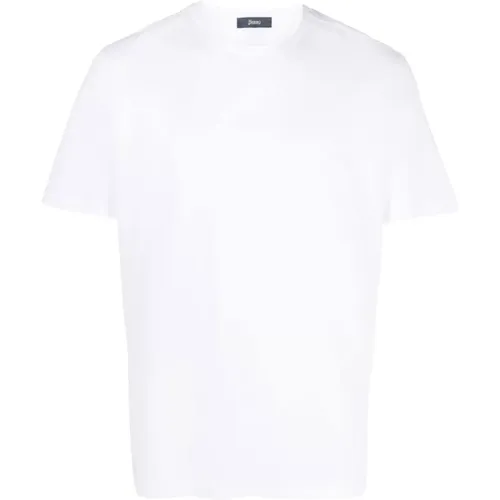 Weiße T-Shirts und Polos , Herren, Größe: 4XL - Herno - Modalova