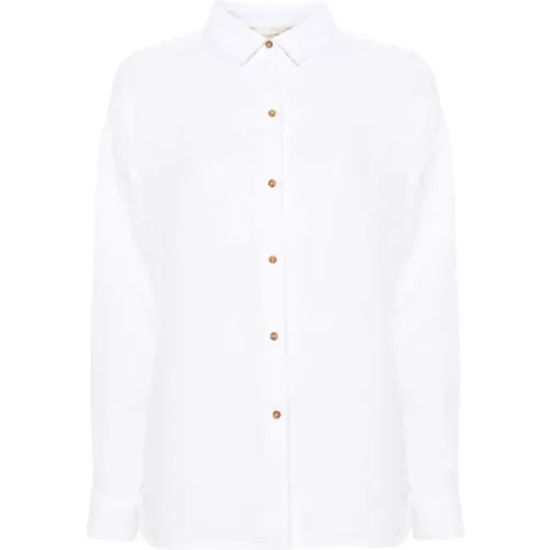 Linen Shirt , female, Sizes: S, XS, M - Barbour - Modalova