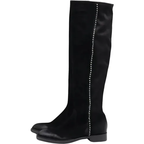 Glitter Boot with Studs , female, Sizes: 4 UK, 6 UK, 7 UK, 5 UK - Fru.it - Modalova